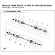 REAR CV DRIVE SHAFT, LH REPL BY 7020-280100-30001 product image