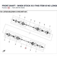 FRONT SHAFT - WHEN STOCK IS 0 THIS ITEM IS NO LONGER AVAILABLE product image