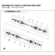 BEARING KIT, REAR LH MOTION END product image