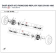 DUST BOOT KIT, FIXING END REPL BY 7020-270150-1000 product image
