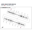 JOINT, REAR FIXED END product image