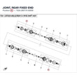 JOINT, REAR FIXED END product image