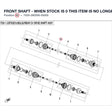 FRONT SHAFT - WHEN STOCK IS 0 THIS ITEM IS NO LONGER AVAILABLE product image