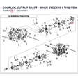 COUPLER, OUTPUT SHAFT - WHEN STOCK IS 0 THIS ITEM IS NO LONGER AVAILABLE product image