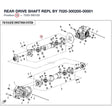 REAR DRIVE SHAFT REPL BY 7020-300200-00001 product image