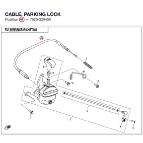 CABLE, PARKING LOCK product image