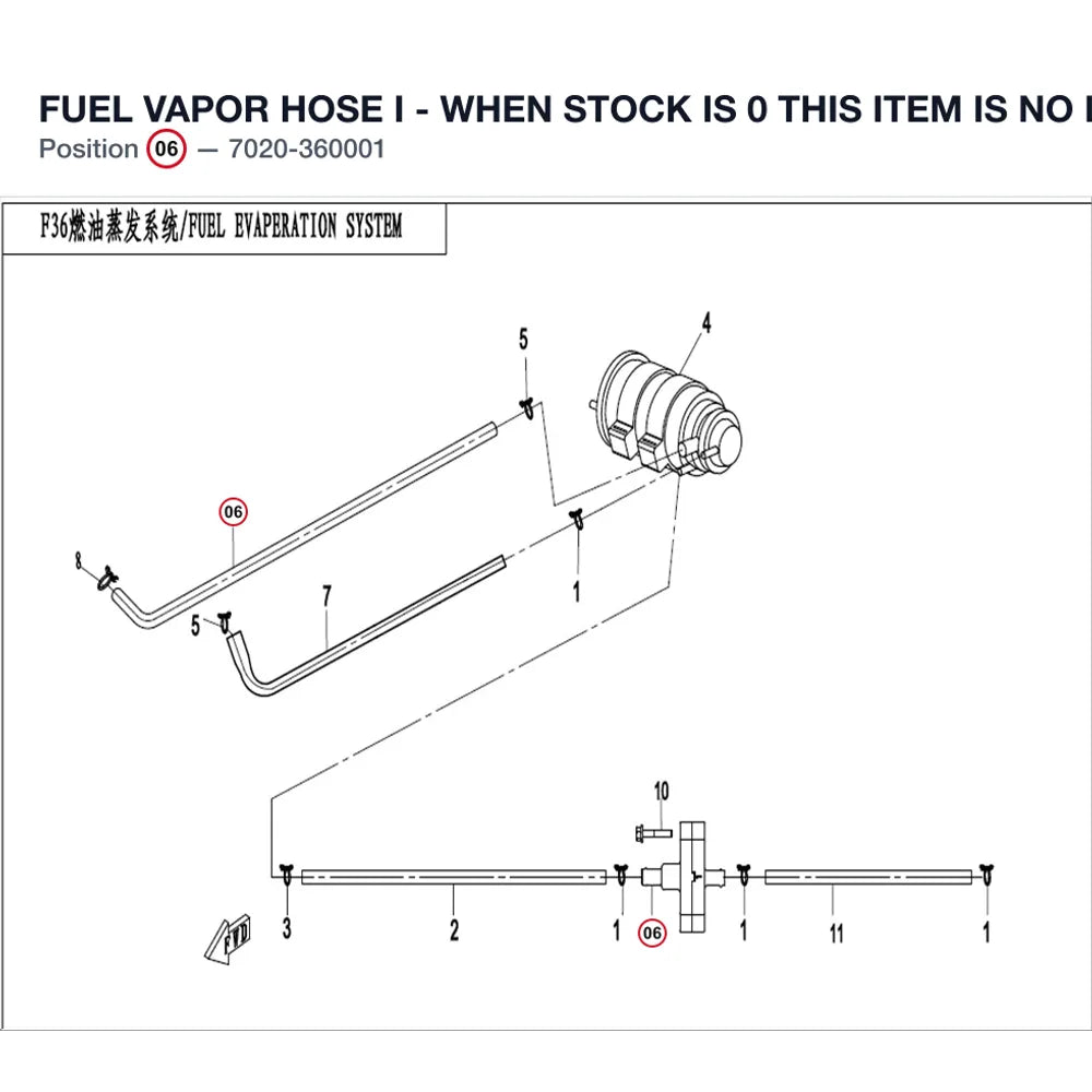 FUEL VAPOR HOSE I - WHEN STOCK IS 0 THIS ITEM IS NO LONGER AVAILABLE product image