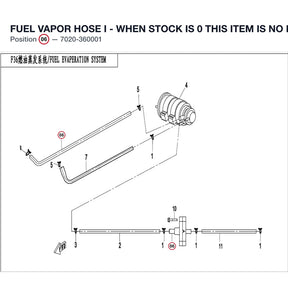 FUEL VAPOR HOSE I - WHEN STOCK IS 0 THIS ITEM IS NO LONGER AVAILABLE product image