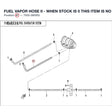 FUEL VAPOR HOSE II - WHEN STOCK IS 0 THIS ITEM IS NO LONGER AVAILABLE product image
