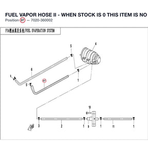 FUEL VAPOR HOSE II - WHEN STOCK IS 0 THIS ITEM IS NO LONGER AVAILABLE product image
