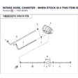 INTAKE HOSE, CANISTER - WHEN STOCK IS 0 THIS ITEM IS NO LONGER AVAILABLE product image