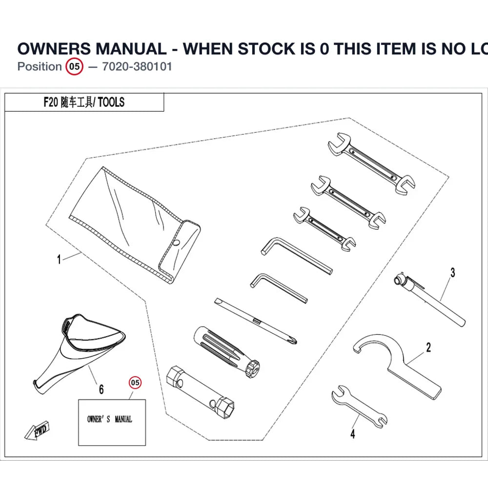 OWNERS MANUAL - WHEN STOCK IS 0 THIS ITEM IS NO LONGER AVAILABLE product image
