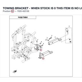 TOWING BRACKET - WHEN STOCK IS 0 THIS ITEM IS NO LONGER AVAILABLE product image