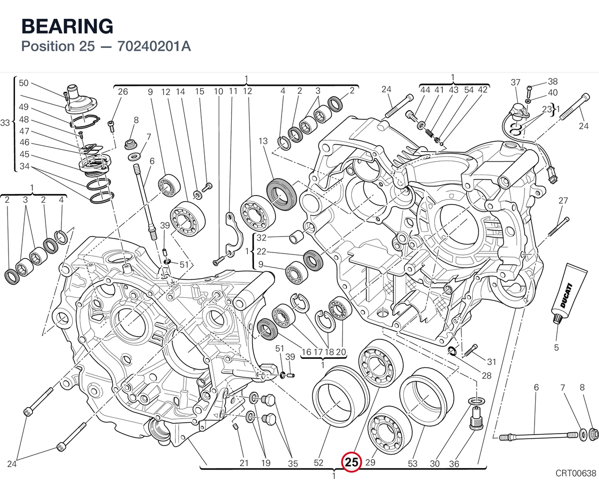 BEARING 70240201A diagram position