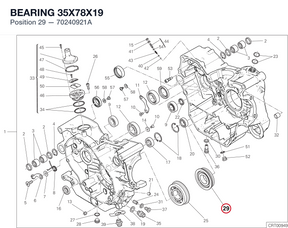 BEARING 35X78X19 70240921A diagram position
