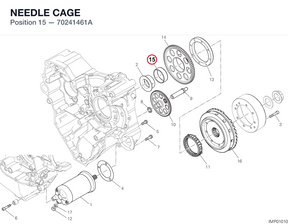 NEEDLE CAGE 70241461A diagram position