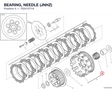 BEARING, NEEDLE (JNHZ) 70241571A diagram position