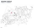 BEARING, NEEDLE 70250401A diagram position