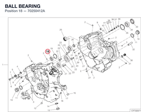 BALL BEARING 70250412A diagram position