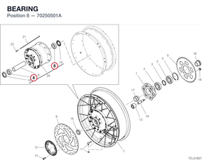 BEARING 70250501A diagram position