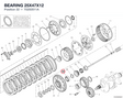 BEARING 25X47X12 70250511A diagram position
