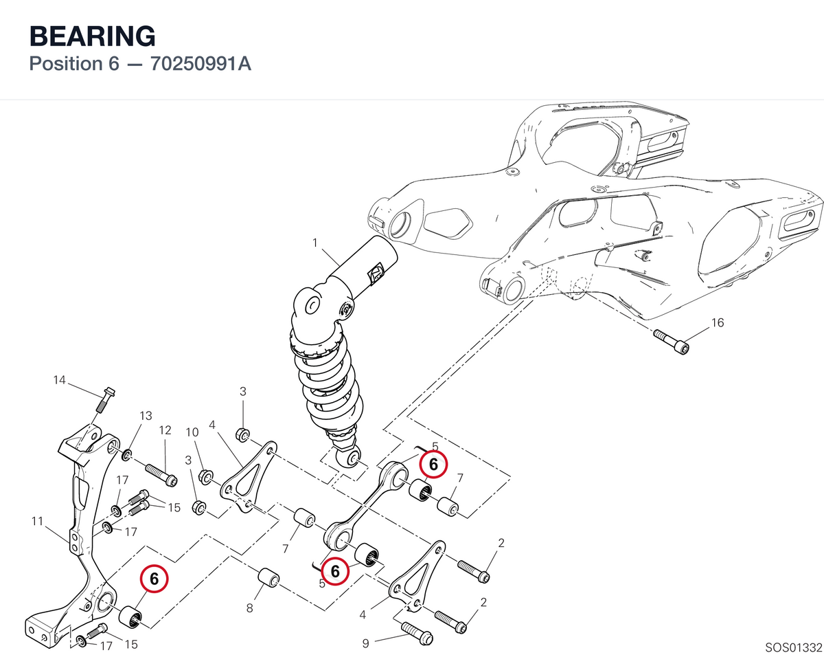 BEARING 70250991A diagram position