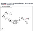 AIR INLET PIPE, CVT - INTERCHANGEABLE WITH 7030-000201 product image