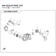 AIR OUTLET PIPE, CVT product image