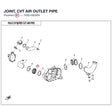JOINT, CVT AIR OUTLET PIPE product image