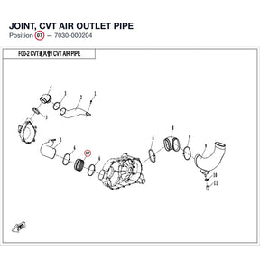 JOINT, CVT AIR OUTLET PIPE product image