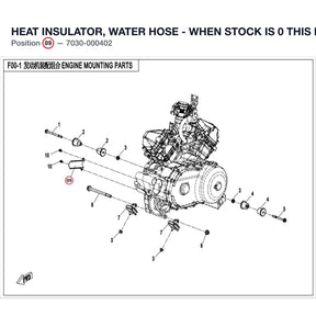HEAT INSULATOR, WATER HOSE - WHEN STOCK IS 0 THIS ITEM IS NO LONGER AVAILABLE product image