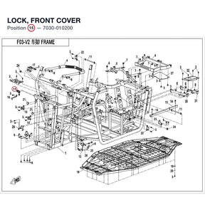 LOCK, FRONT COVER product image