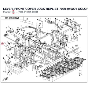 LEVER, FRONT COVER LOCK REPL BY 7030-010201 product image