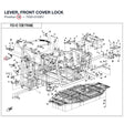 LEVER, FRONT COVER LOCK product image