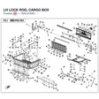 LH LOCK ROD, CARGO BOX product image