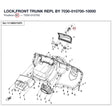 LOCK,FRONT TRUNK REPL BY 7030-010700-10000 product image