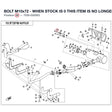 BOLT M10x72 - WHEN STOCK IS 0 THIS ITEM IS NO LONGER AVAILABLE product image