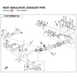HEAT INSULATOR, EXHAUST PIPE product image