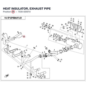 HEAT INSULATOR, EXHAUST PIPE product image