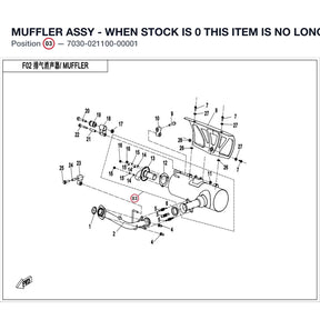 MUFFLER ASSY - WHEN STOCK IS 0 THIS ITEM IS NO LONGER AVAILABLE product image