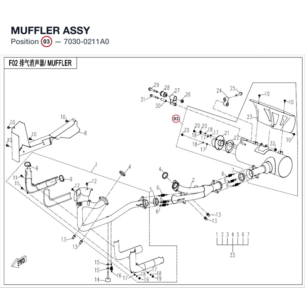 MUFFLER ASSY product image