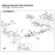 MIDDLE EXHAUST PIPE, MUFFLER product image