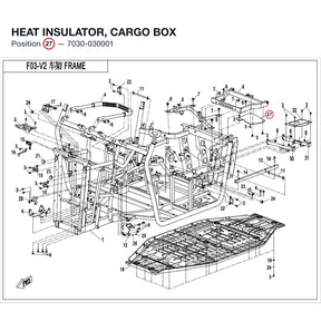 HEAT INSULATOR, CARGO BOX product image