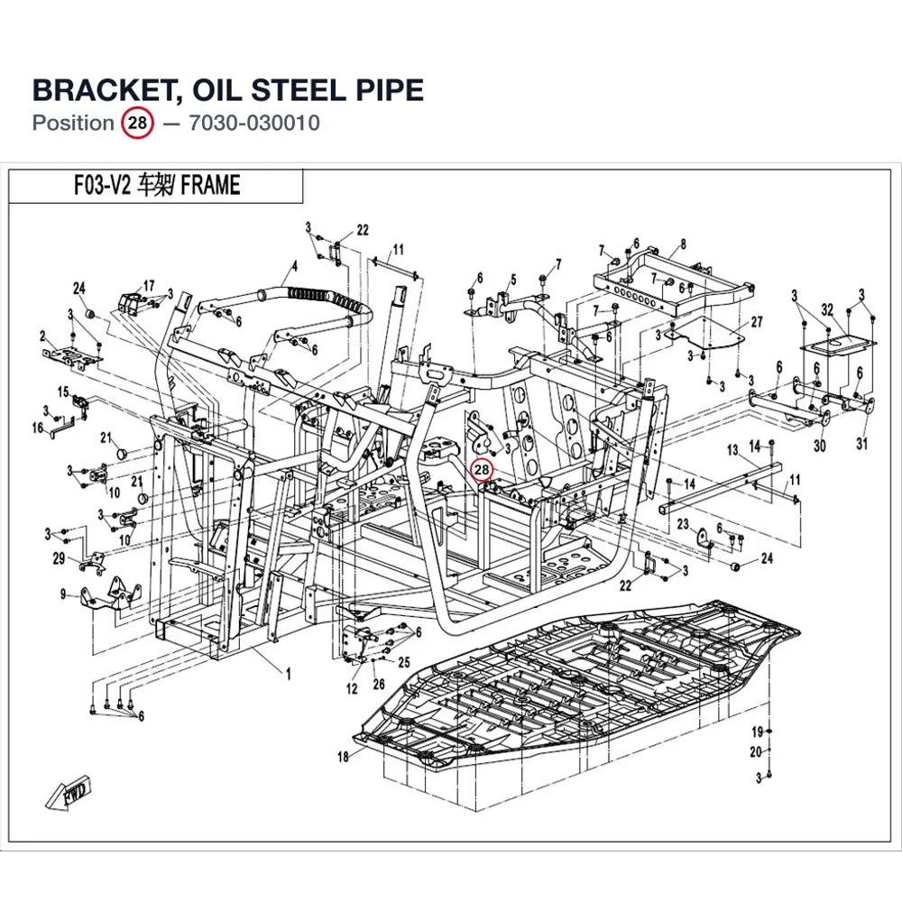 BRACKET, OIL STEEL PIPE product image