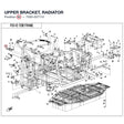 UPPER BRACKET, RADIATOR product image