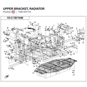UPPER BRACKET, RADIATOR product image