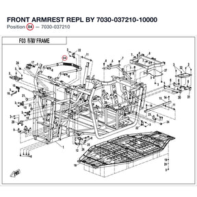 FRONT ARMREST REPL BY 7030-037210-10000 product image