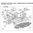 BRACKET, SEAT BELT LOCK - WHEN STOCK IS 0 THIS ITEM IS NO LONGER AVAILABLE product image