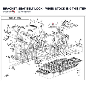 BRACKET, SEAT BELT LOCK - WHEN STOCK IS 0 THIS ITEM IS NO LONGER AVAILABLE product image