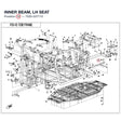 INNER BEAM, LH SEAT product image